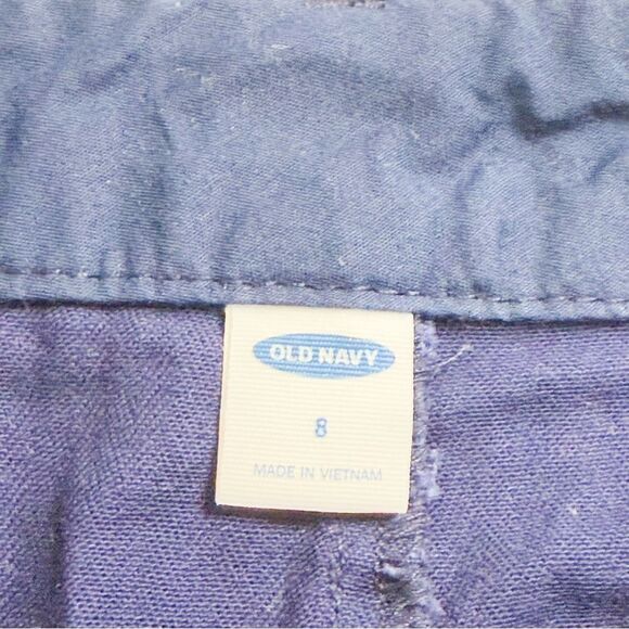 Old Navy Women's Navy Blue High-Rise Button-Front Shorts Size 8 - Picture 5 of 6